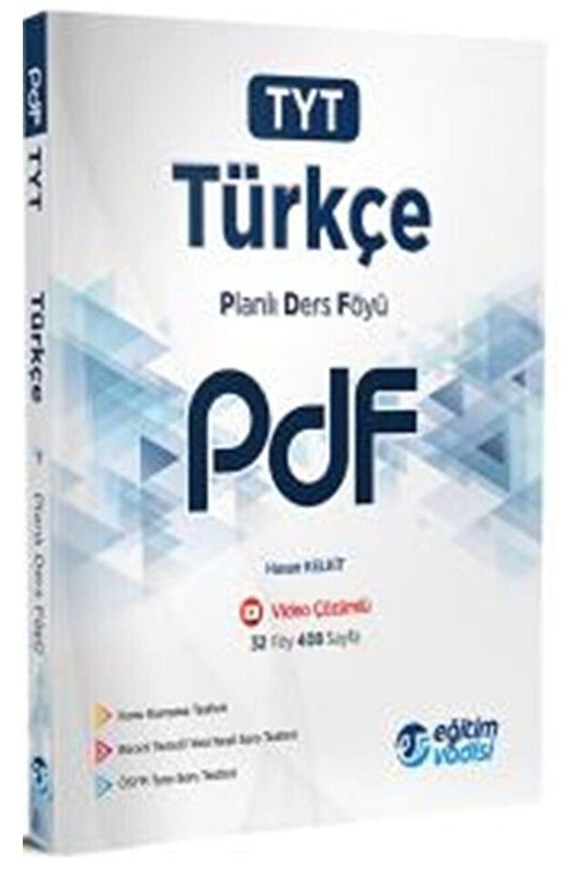 Eğitim Vadisi TYT Türkçe Güncel PDF Planlı Ders Föyü / Eğitim Vadisi Yayınları / 9786256911420