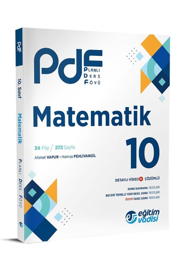 Eğitim Vadisi 2024 10. Sınıf Matematik Pdf Planlı Ders Föyü