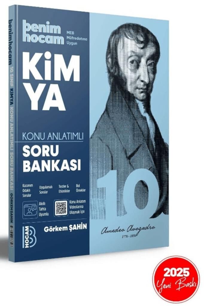 2025 10. Sınıf Kimya Konu Anlatımlı Soru Bankası / Benim Hocam Yayınları / 9786256073326