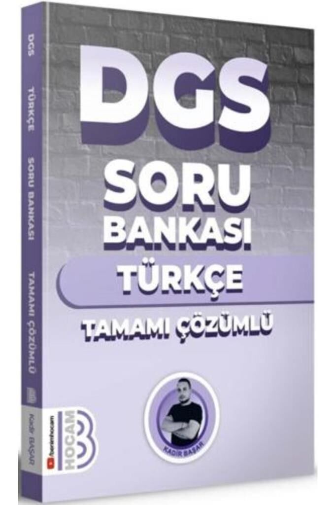 DGS TÜRKÇE ÇÖZÜMLÜ SORU BANKASI BENİM HOCAM