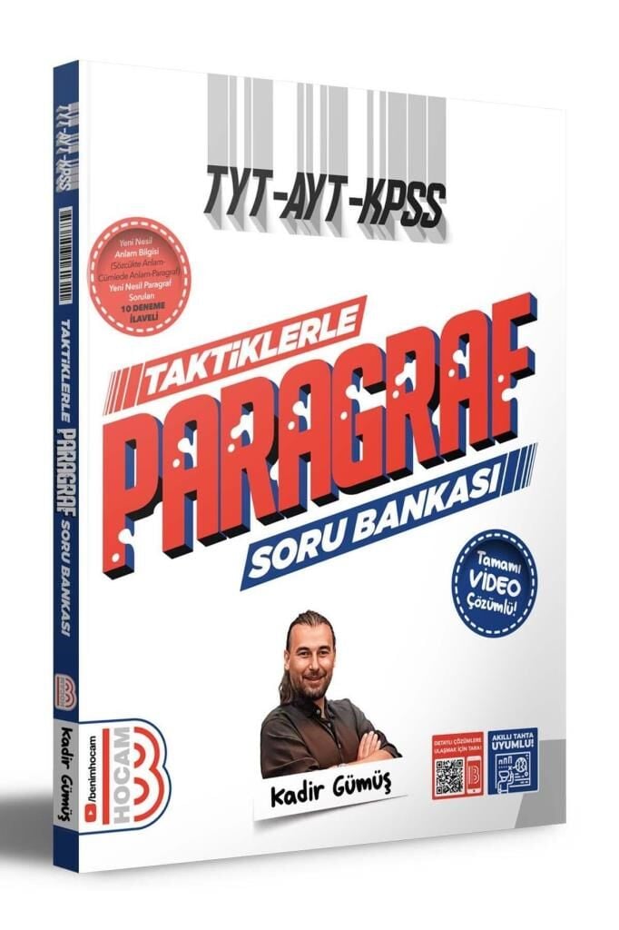 Tyt - Ayt - Kpss Taktiklerle Paragraf Tamamı Video Çözümlü Soru Bankası