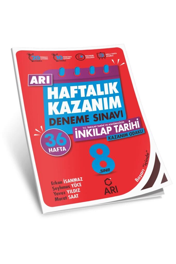 8 Sınıf Haftalık Kazanım inkılap tarihi deneme sınavı