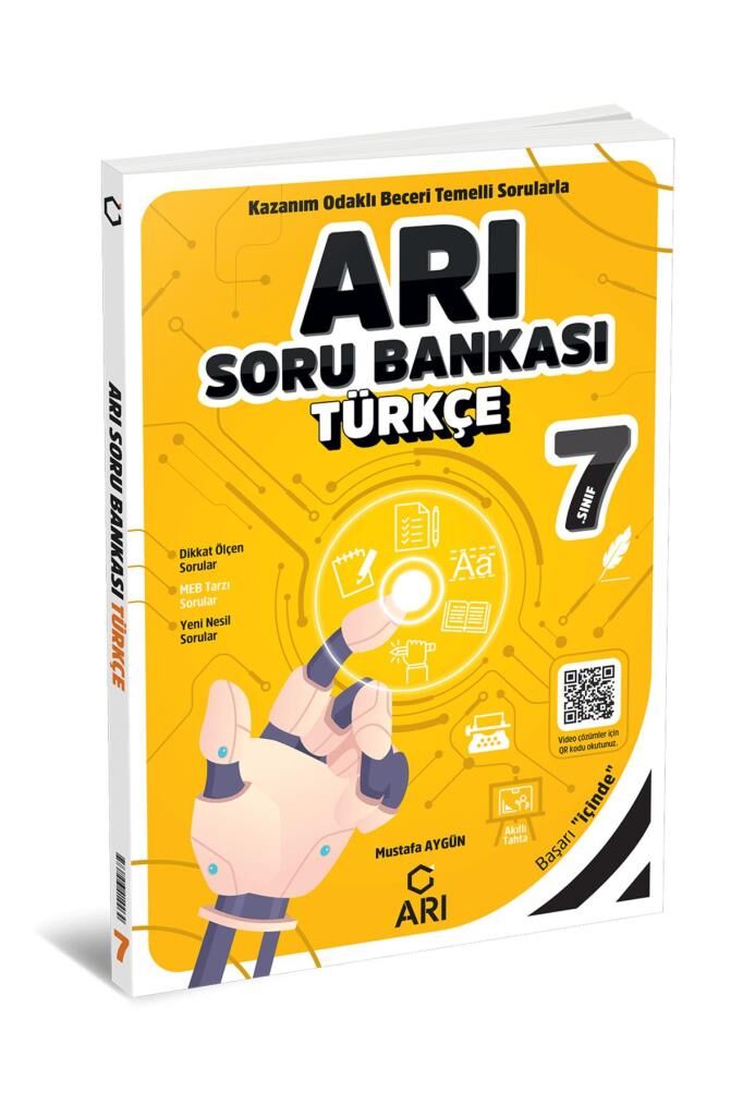 Arı Yayınları 7. Sınıf Türkçe  Soru Bankası