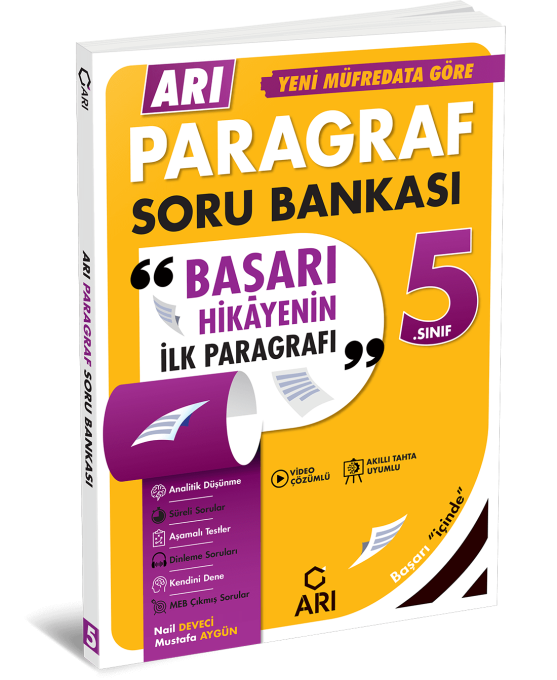 ARI YAYINCILIK 5.SINIF PARAGRAF SORU BANKASI YENİ