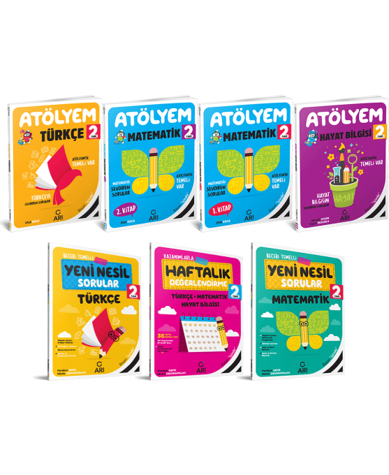 Arı Yayınları 2. Sınıf Atölyem Set (7 Kitap)