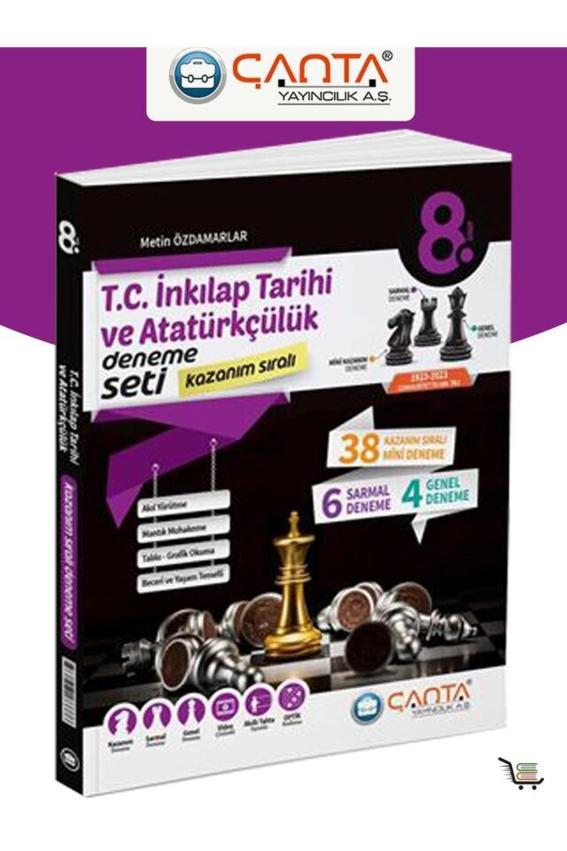 Çanta Yayınları  8. Sınıf T.C. İnkılap Tarihi ve Atatürkçülük Kazanım Sıralı Deneme Seti