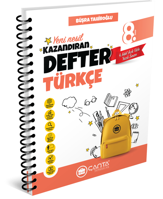 Çanta Yayınları 8. Sınıf Türkçe Kazandıran Defter