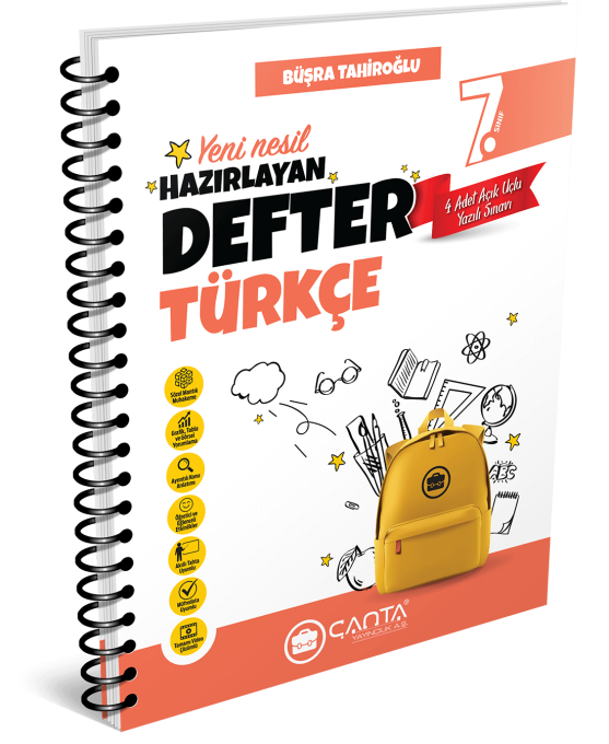 Çanta Yayınları 7. Sınıf Türkçe Hazırlayan Defter