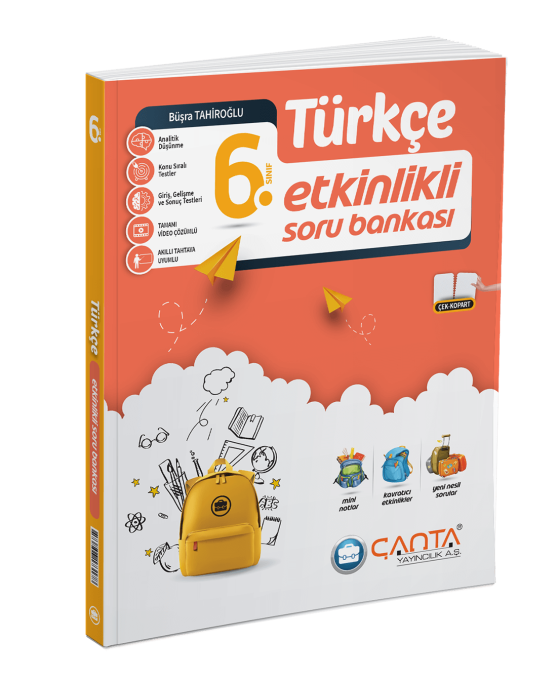 Çanta Yayınları  YAYINCILIK 6.SINIF TÜRKÇE ETKİNLİKLİ SORU BANKAS