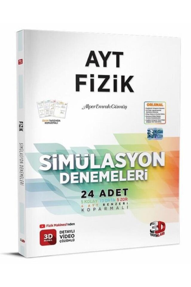 3d Yayınları Ayt Fizik Simülasyon Denemeleri