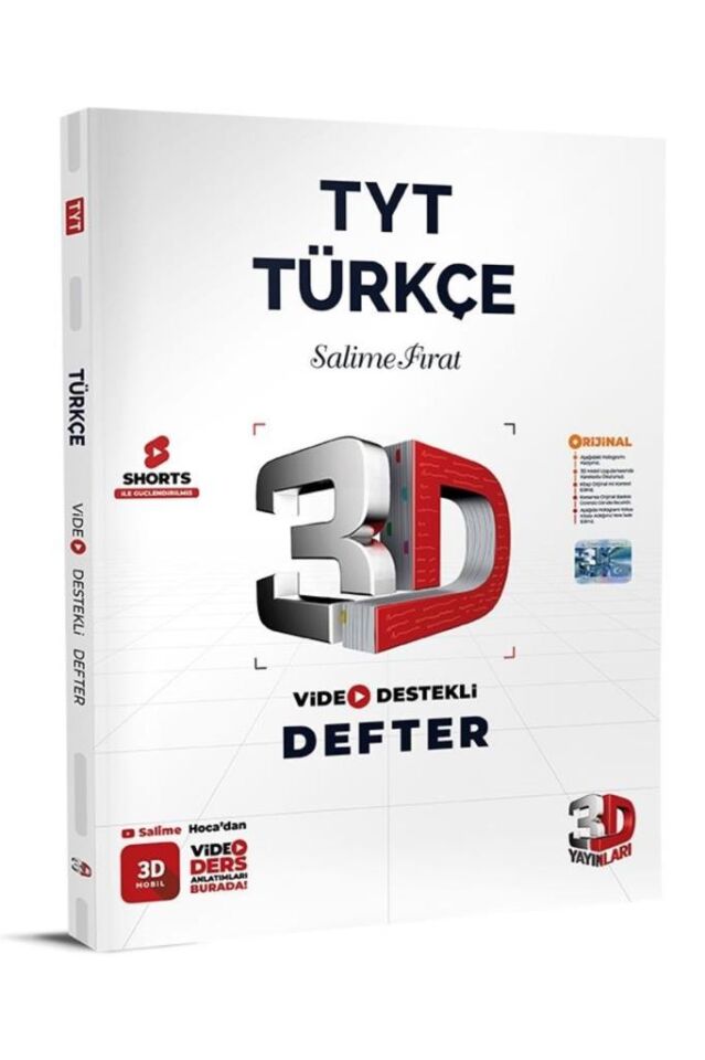 Tyt Türkçe Video Destekli Defter