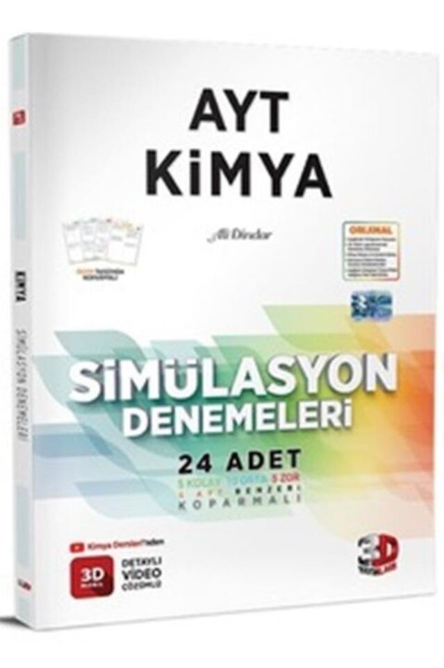 3d Yayınları  Ayt Simülasyon Kimya Denemeleri 2023