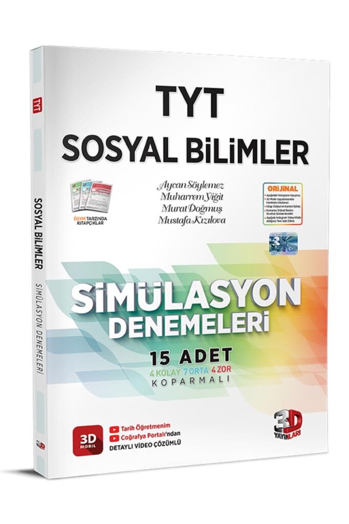 3d Tyt Simülasyon Sosyal Bilimler Denemeleri 2023