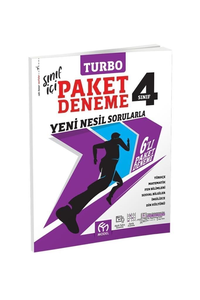 Model Eğitim Yayınları 4.sınıf Turbo Paket Deneme Yeni Nesil Sorularla