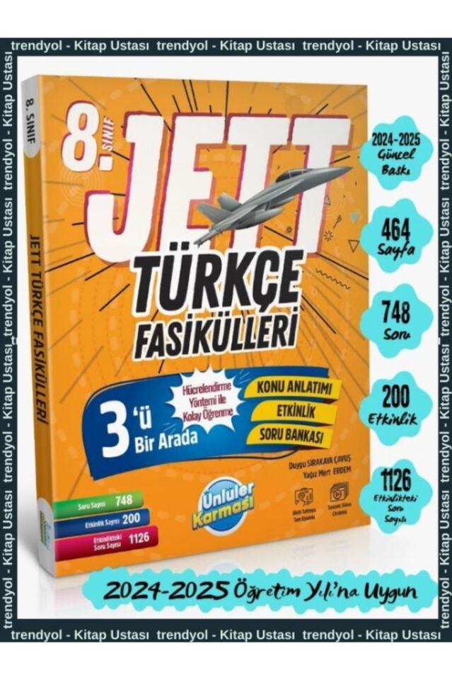 8. SINIF LGS JETT TÜRKÇE FASİKÜLLERİ