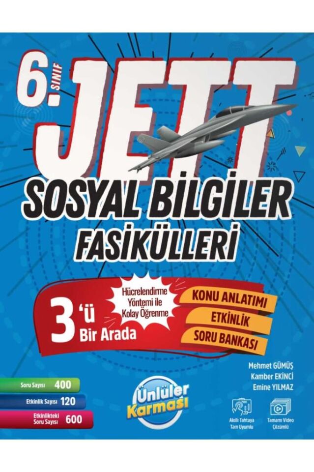 Ünlüler Karması 6 Sınıf Jett Sosyal Bilgiler Fasikülleri