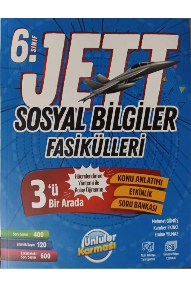 Ünlüler Karması 6 Sınıf Jett Sosyal Bilgiler Fasikülleri