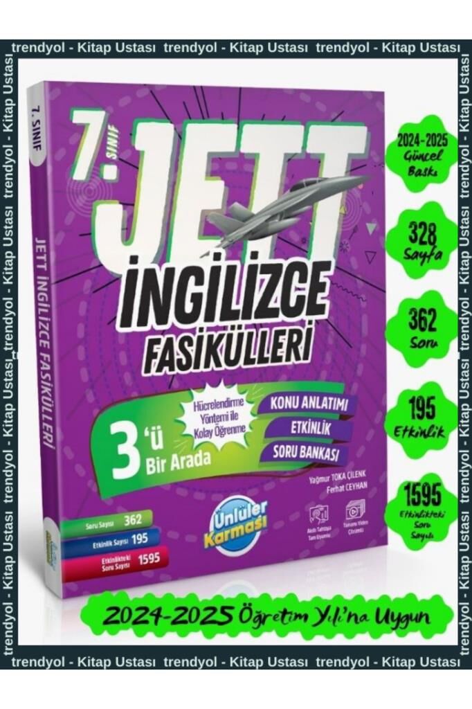 Ünlüler 7. Sınıf Ingilizce Jett Soru Fasikülleri Ünlüler Yayınları