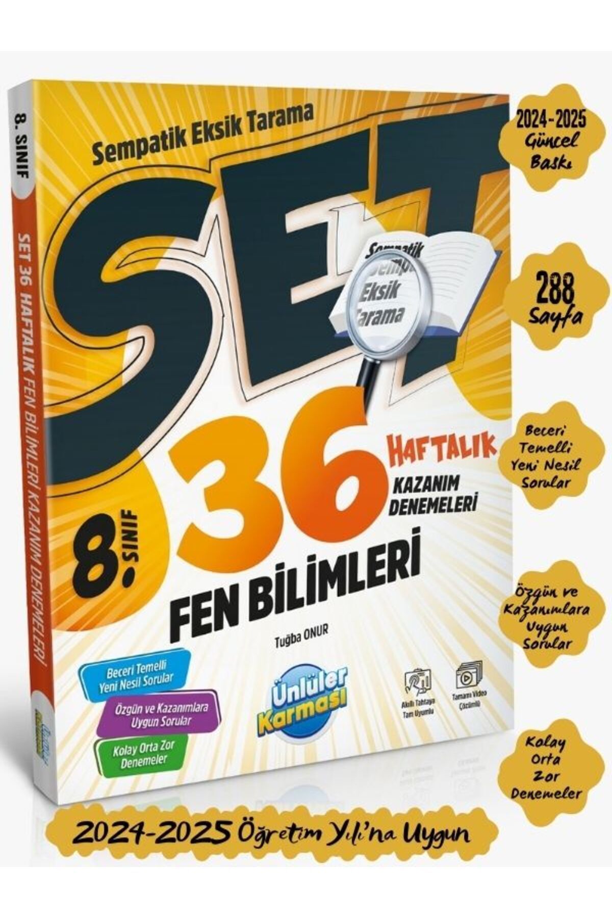 8. SINIF LGS SEMPATİK FEN BİLİMLERİ 36 HAFTALIK KAZANIM DENEMELERİ