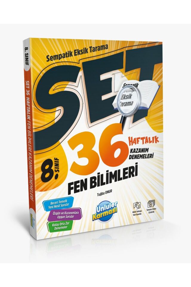 8. SINIF LGS SEMPATİK FEN BİLİMLERİ 36 HAFTALIK KAZANIM DENEMELERİ