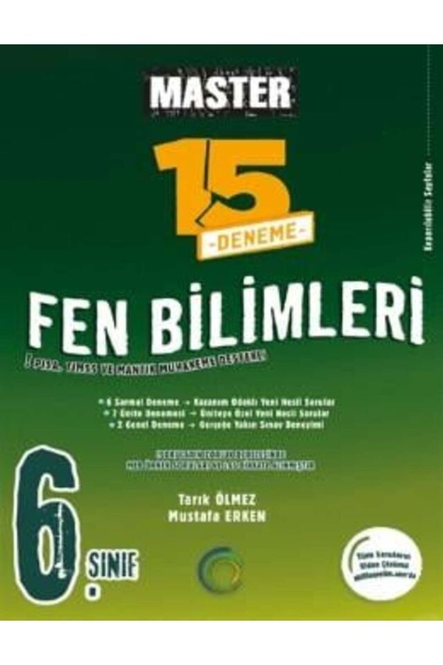 6.sınıf Fen Bilimleri 15 Deneme Master Okyanus