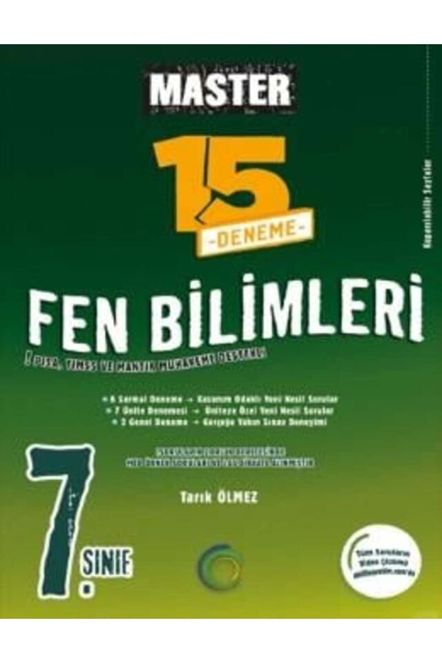 7. Sınıf Master 15 Fen Bilimleri Denemesi