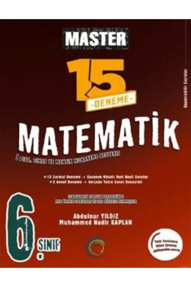 6. Sınıf Master 15 Matematik Denemesi