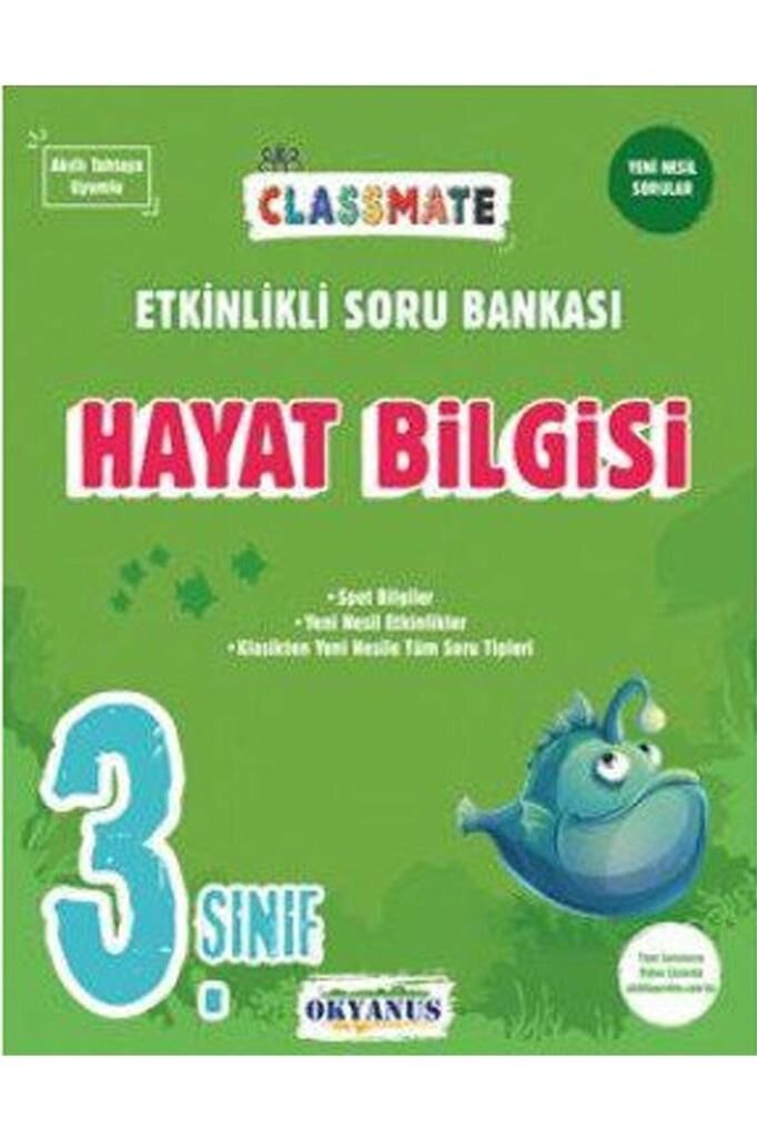 3. Sınıf Classmate Hayat Bilgisi Etkinlikli Soru Bankası / Okyanus Yayınları / 9786057985521