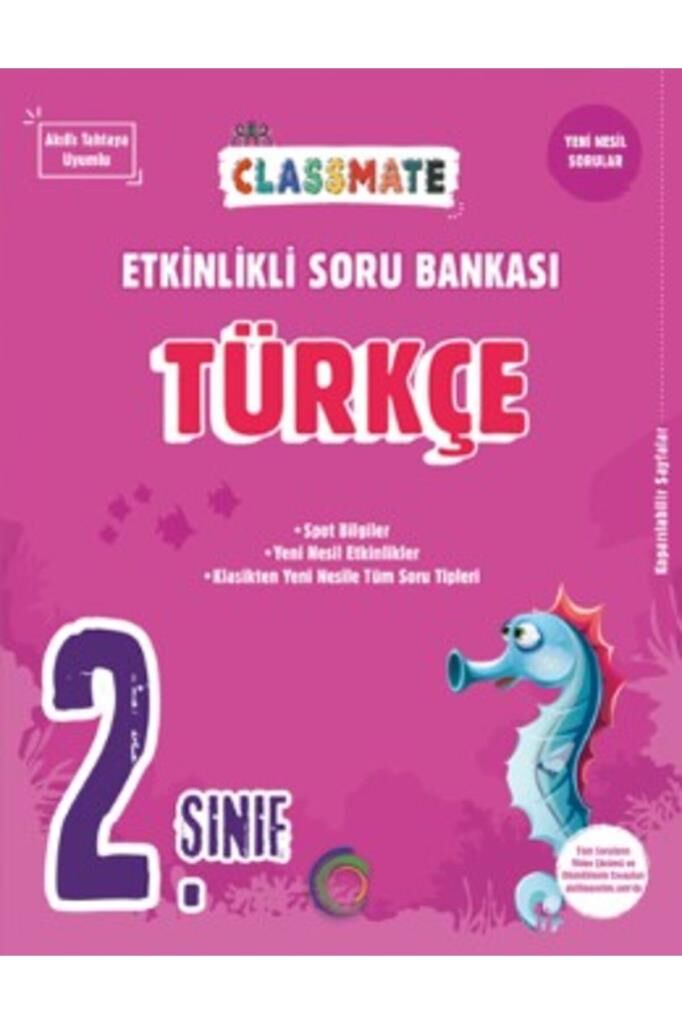 2. Sınıf Classmate Türkçe Etkinlikli Soru Bankası