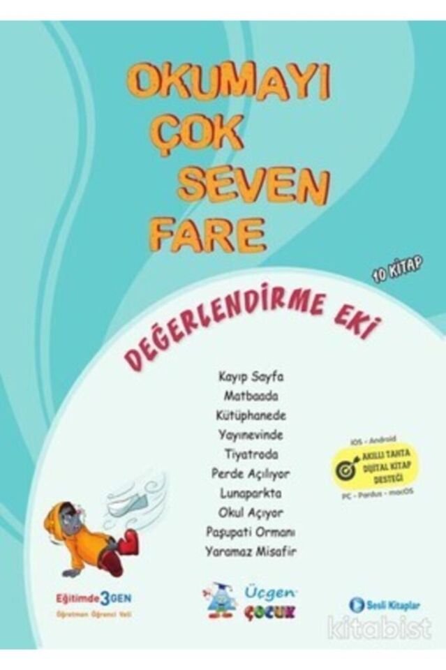 Okumayı Çok Seven Fare Serisi - 10 Kitap + Değerlendirme Eki Kutulu