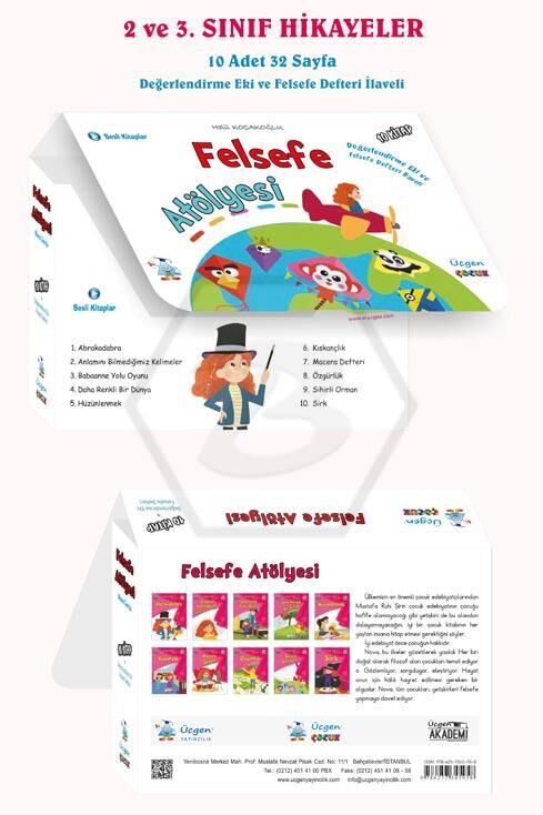 FELSEFE ATÖLYESİ Serisi - 10 Kitap + Değerlendirme Eki + Felsefe Defteri Kutulu